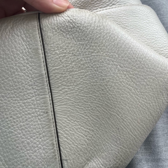 Coach Park Parchment Leather Satchel Carrie All Tote Bag - Picture 10 of 16